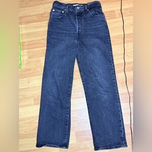 Levi's Women's Ribcage High Rise Jeans - Drk Grey